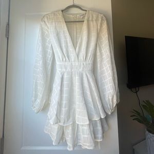 White romper w/ layers
